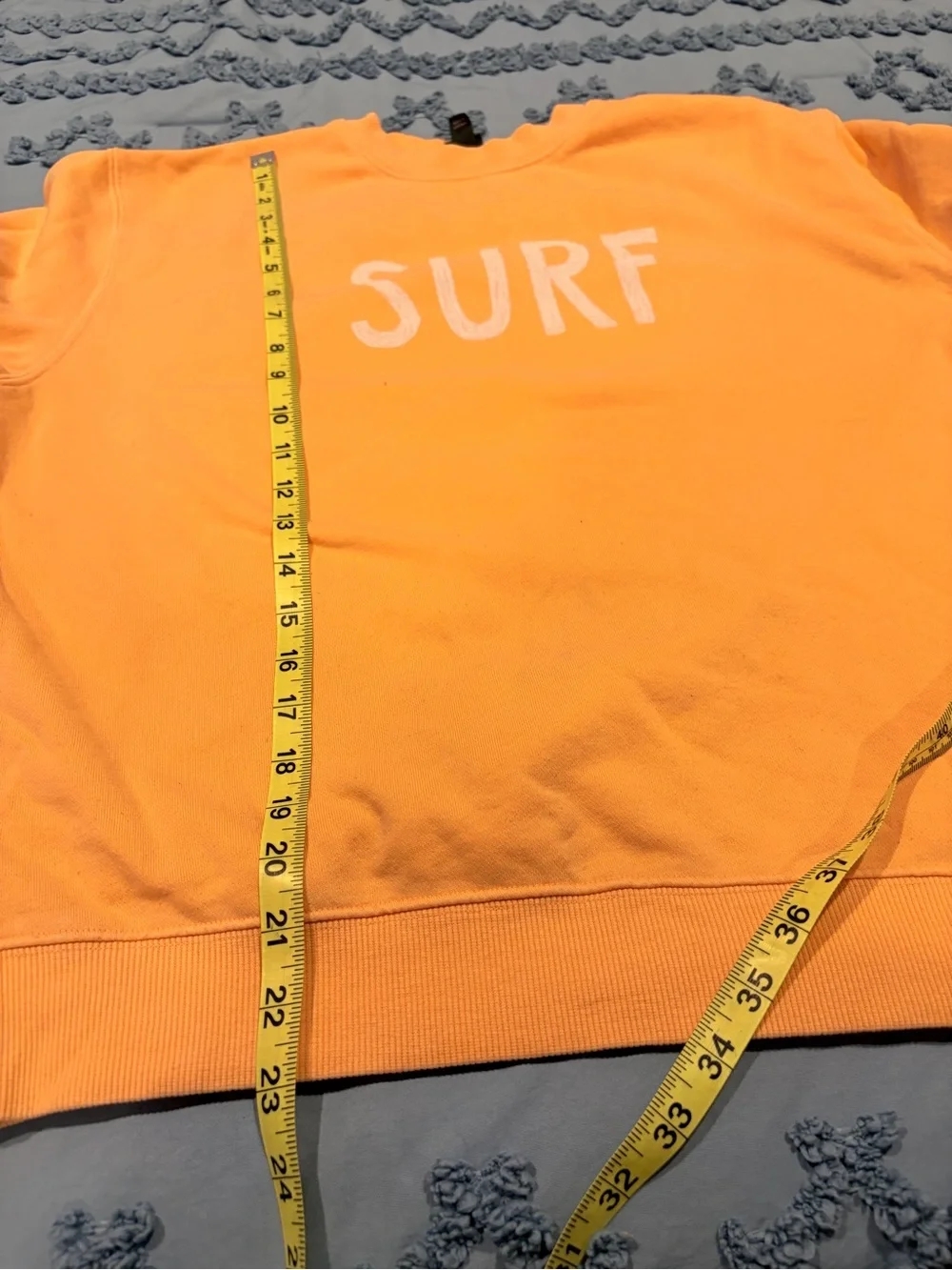 wild fable Peach Crewneck with White SURF Text - Picture 6 of 6